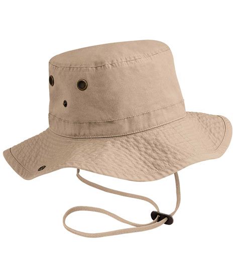 Beechfield Unisex Chin-Strap Outback Hat | eBay