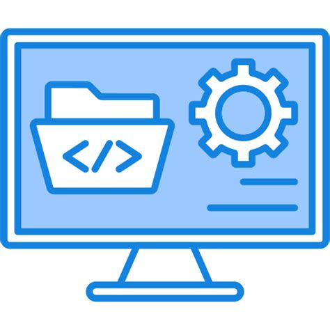 Desarrollo De Software Iconos Gratis De Computadora