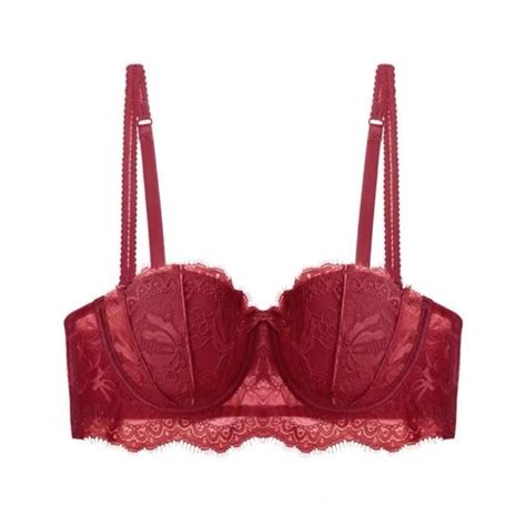 Ensemble Lingerie Femme Rouge En Dentelle Kjehome Maintien Parfait Et Effet Rehaussant Rouge