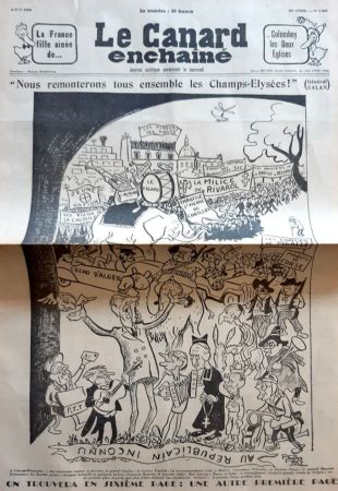 Journal le canard enchaîné 1963 cadeau original