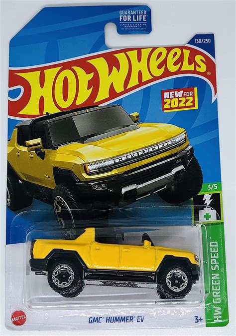 Hot Wheels Gmc Hummer Ev Hw Green Speed Hct Short Card Yellow Gm Mattel