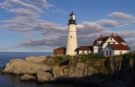 Lighthouse At Cape Elizabeth Maine