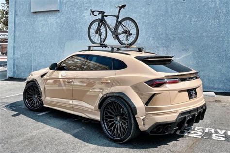 Widebody Desert Sand Lamborghini Urus With 20000 Bike