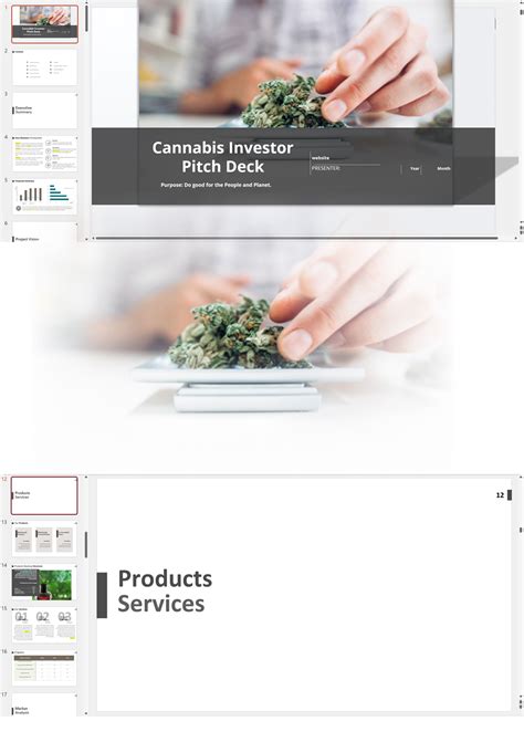 Cannabis Cultivation Manufacturing And Distribution Investor Pitch Deck Template Business