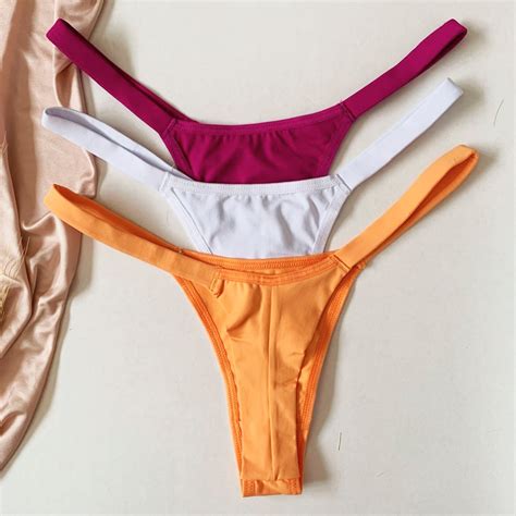Kit 3 Calcinhas Fio Duplo Biquini Poliamida Premium Lingerie Feminina Tanga Tirinhas
