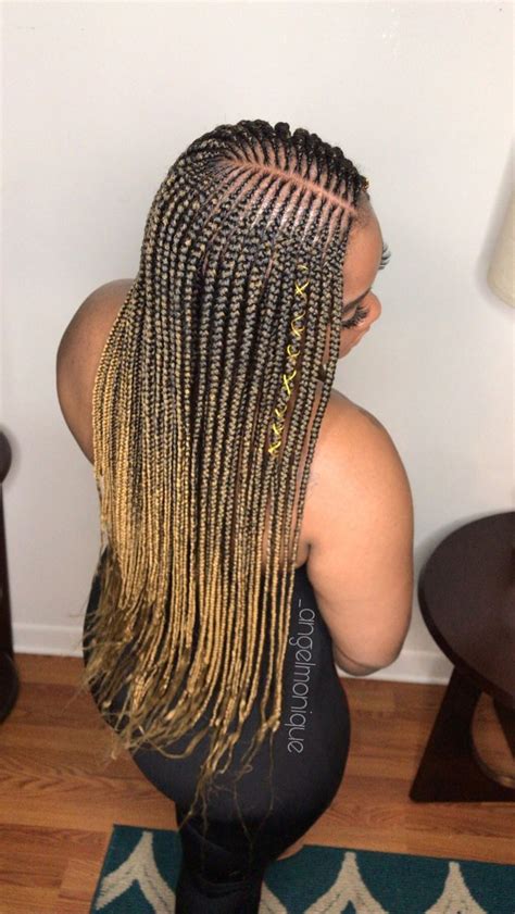 3 Layer Feed In Braids Hair Styles Feed In Braid Twist Braid Styles