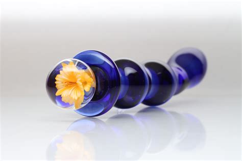 Custom Blue Dildo On Hold Hedonic Glass