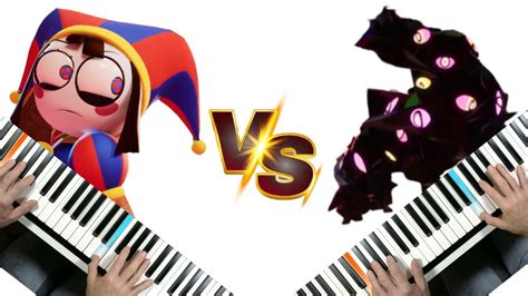 Pomni Vs Kaufmo Abstracted Piano Battle Youtube