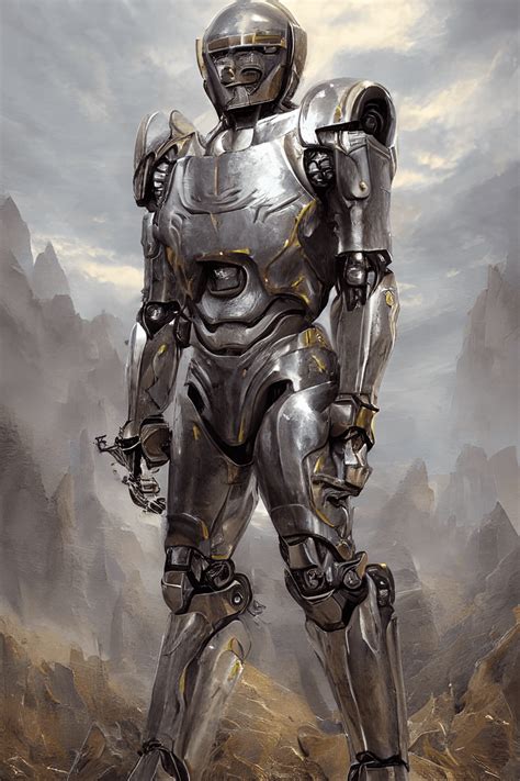 Hyper Realistic Robot Male Spartan Armor · Creative Fabrica