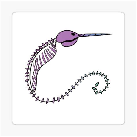 Narwhal Bone Gradient Sticker For Sale By Archerlewys Redbubble