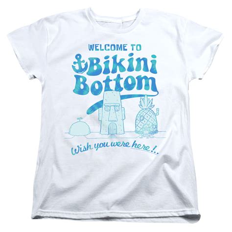 Spongebob Bikini Bottom Welcome Women S T Shirt Walmart