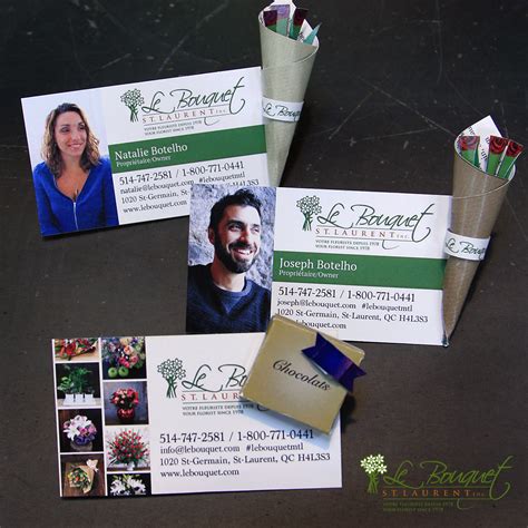 This Montreal Florist Has Some New Business Cards Le Bouquet St