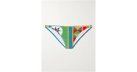 Loewe Paula S Ibiza Printed Bikini Briefs In Blue Lyst