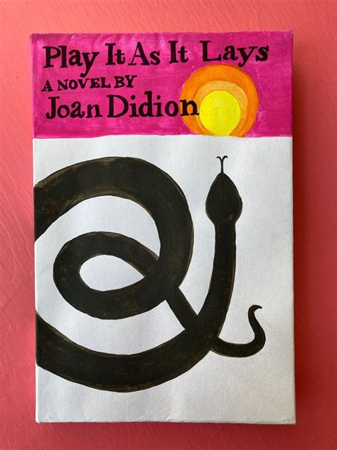 Book With Painted Cover Play It As It Lays By Joan Didion Etsy 日本