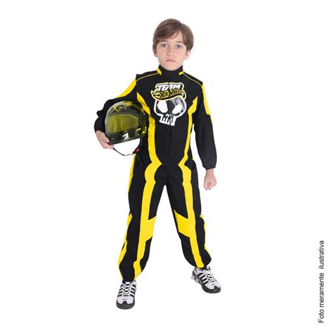 Fantasia Hot Wheels Amarelo Luxo Infantil Shopee Brasil