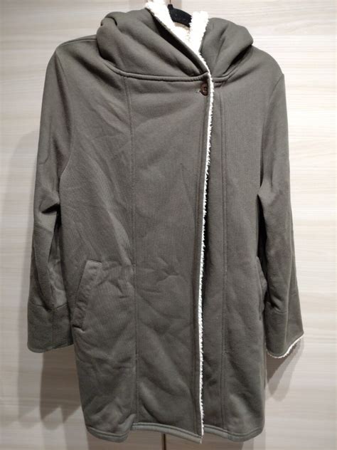 Yahoo オークション Cutie Blonde 一部裏起毛カーキ色ガウンパーカー