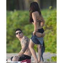 Janel Parrish In A Tiny Black Bikini In Maui AZNude