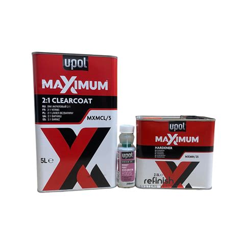 UPOL Maximum 2:1 HS Clearcoat Kit 7.5L | Refinish Systems Ltd