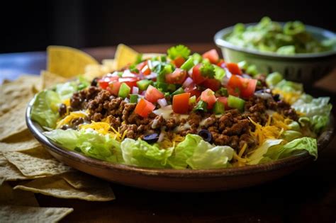 Premium Ai Image Mexican Layered Dip