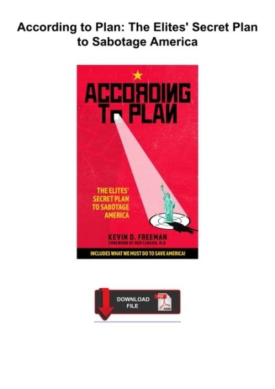 [PDF]⿤︿Download ⚡︿ According to Plan: The Elites' Secret Plan to ...