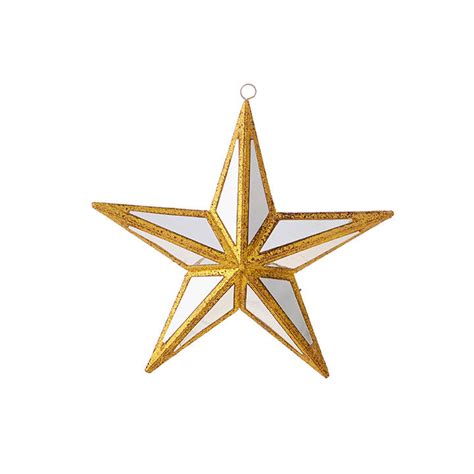 6 Mirrored Star Ornament Christmas In America