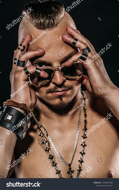 Portrait Brutal Handsome Man Naked Torso Stock Photo 1283407384 Shutterstock