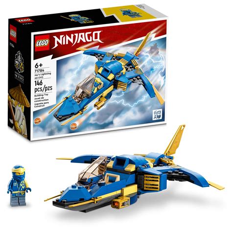 Lego Ninjago Jays Lightning Jet Evo 71784 Ninja Airplane Building Kit Collectible Toy Plane