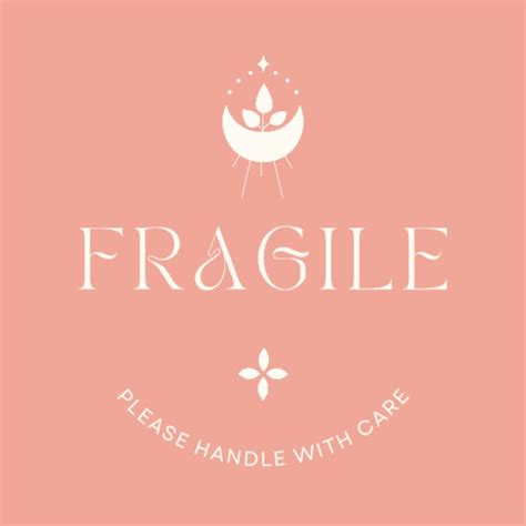Jual Sticker Fragile Stiker Fragile Sticker Cute Fragile Sticker