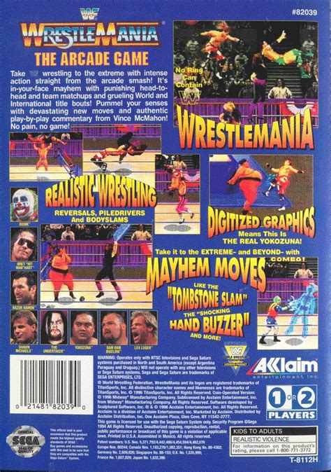 Wwf Wrestlemania The Arcade Game Box Shot For Genesis Gamefaqs