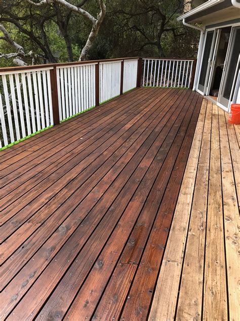 Img 0656 Staining Deck Deck Stain Colors Redwood Decking