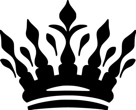 Crown, Black and White illustration 47845173 Vector Art at Vecteezy