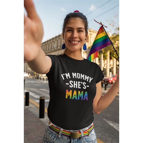 I M Mommy She S Mama Lgbt Shirt Lesbian Mom Shirt Lgbt Gifts For Lesbian Mom Lesbian Mom
