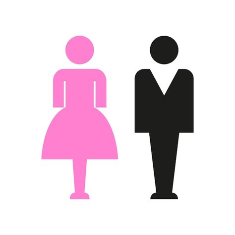 Premium Vector Men And Women Toilet Gender Icon