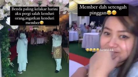 Sudah Makan Satu Piring Wanita Ini Ternyata Salah Alamat Kondangan Hot Liputan6