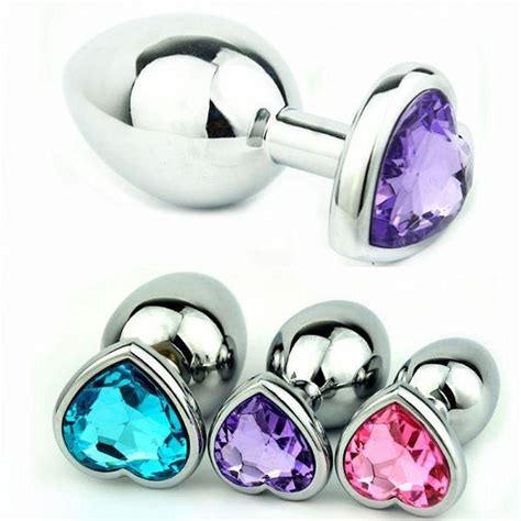 Plug Anal M A O Cristal Pedra Cora O Sex Shop Metal Toys Plug Sexual Magazine Luiza
