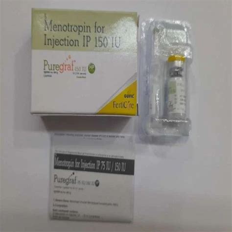 Menotropin For Injection Ip Iu Puregraf Packaging Type Vial