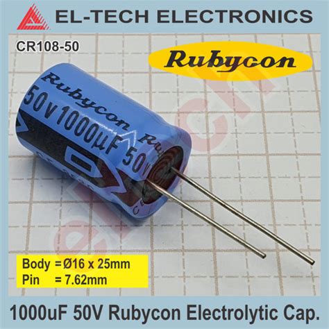 Jual Uf Uf V Rubycon Micro Elektro Capacitor Kapasitor Elco