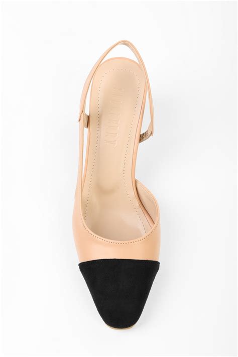 Kadın Elya Nude Cilt Kalın Topuklu Ayakkabı