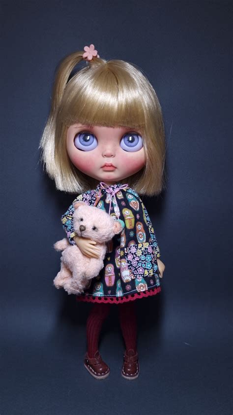 Custom Blythe Doll With Short Blonde Hair DailyDoll Shop
