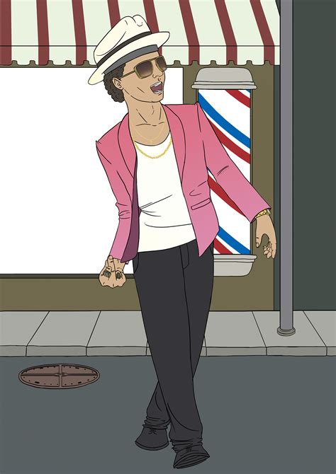 Uptown Funk - Mark Ronson ft. Bruno Mars - Ilustração on Behance