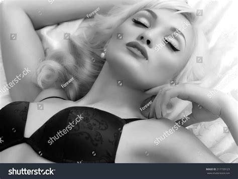 Sexy Beautiful Brunette Girl Underclothes Stock Photo 217159123 Shutterstock