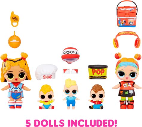Lol Surprise Loves Mini Bites Kelloggs Deluxe Set With 5 Dolls