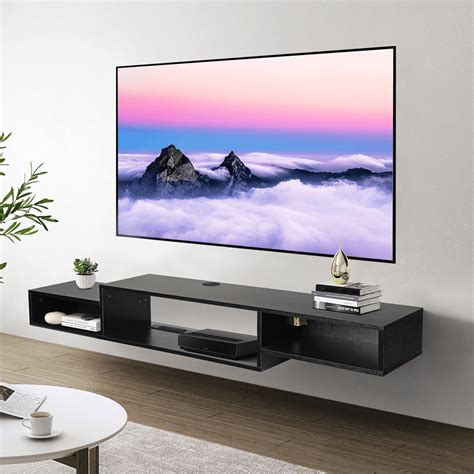 71 Floating Tv Stand Wall Mounted Media Console With Power Outlet