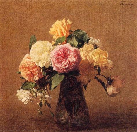 Reproducciones De Arte Roses 2 De Henri Fantin Latour 1836 1904