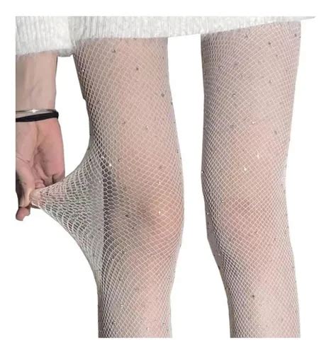 Meia Cal A Arrast O Nude Preto Pele Strass Brilho Mercadolivre