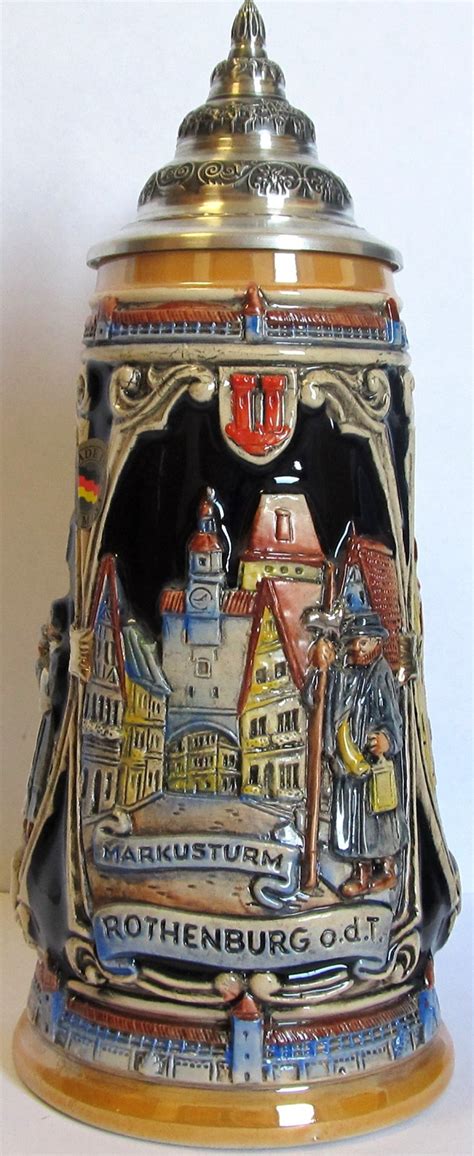 ROTHENBURG COBALT BEER STEIN - Authentic Beer Steins from Germany - 1001BeerSteins.com