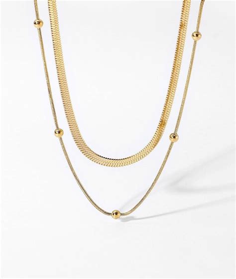 Dainty 18 K Gold Plated Chain Choker Necklace By Elk Bloom