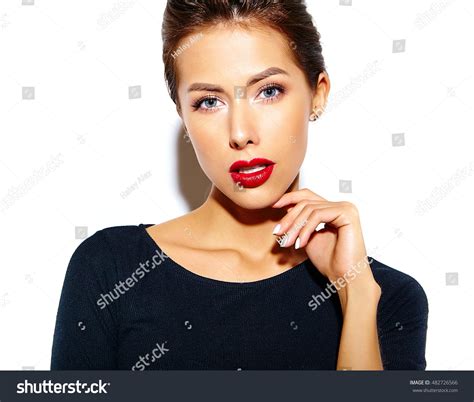 Beautiful Happy Cute Sexy Brunette Woman Stock Photo 482726566 Shutterstock