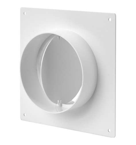 PVC Фланец за стена ф100 мм с клапа - Ревизионни решетки и въздуховоди ...