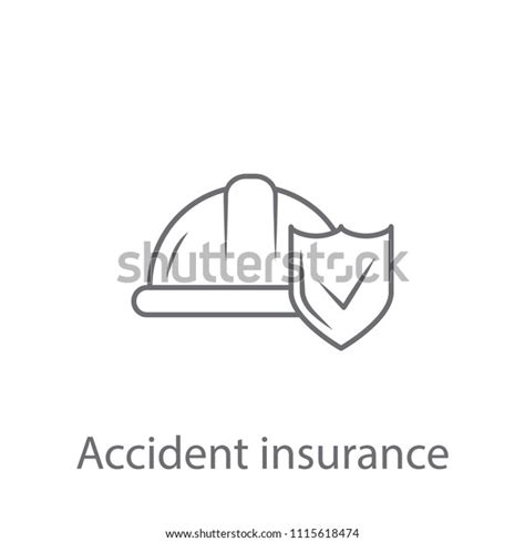 Accident Insurance Icon Simple Element Illustration Stock Vector